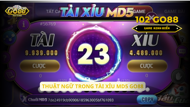 thuật ngữ trong tài xỉu md5