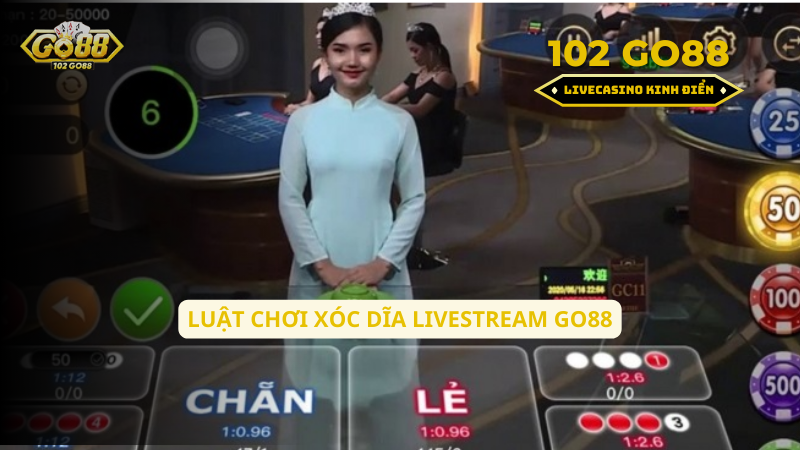 luật chơi xóc dĩa livestream